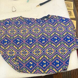 Colorful Geometric Patterned Top
